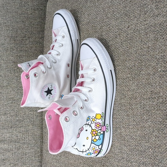 Converse Shoes Hello Kitty Converse All Star High Top Hello Kitty Shoe Size Womens 8 Mens 6